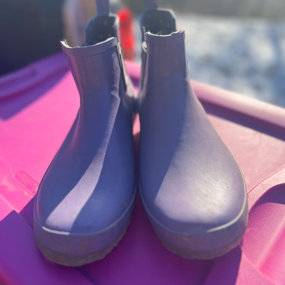 Purple Ankle Rain Boots
